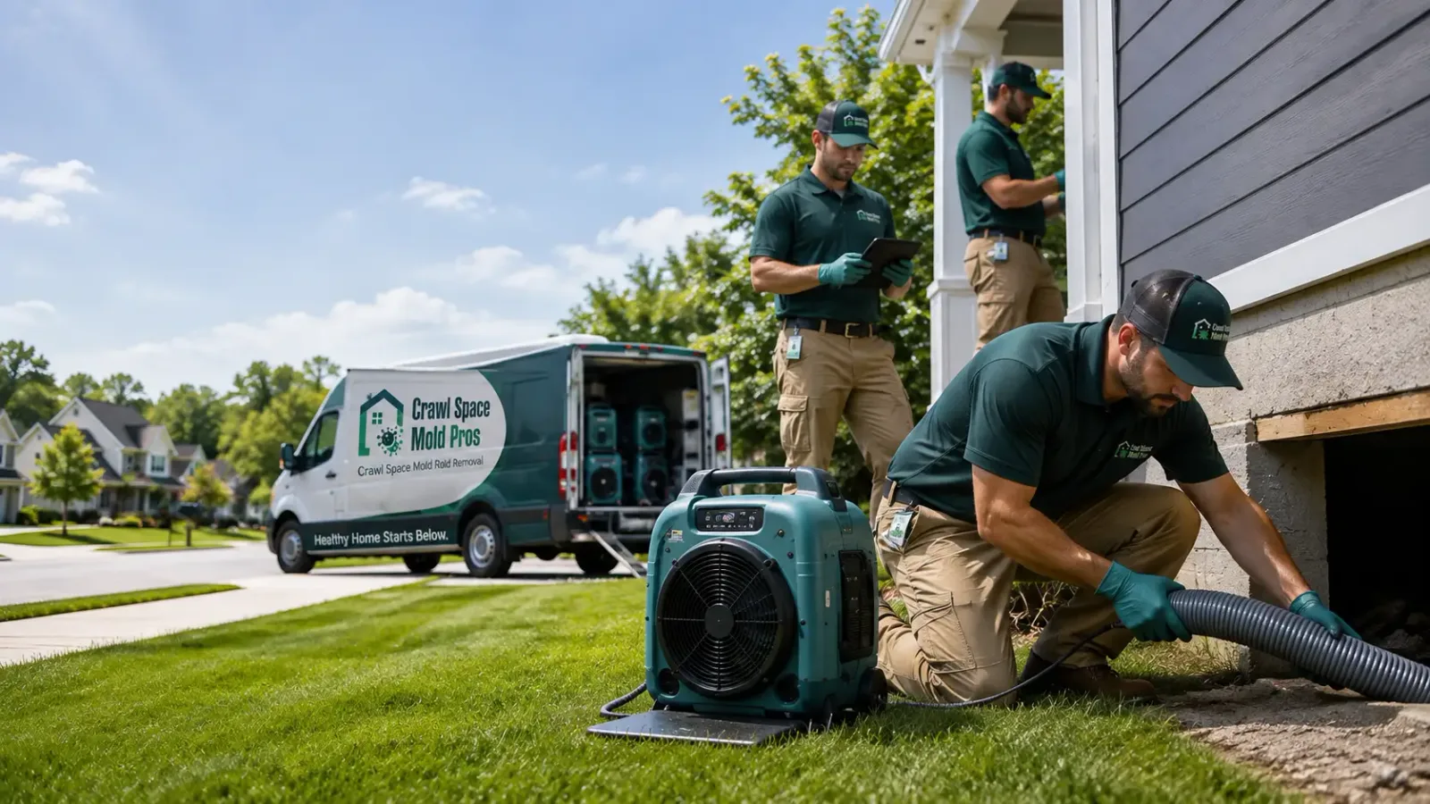 Crawl Space Mold Removal in Westport, MA